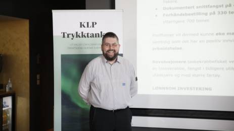 Vinneren av KLP Trykktanken i Tromsø.