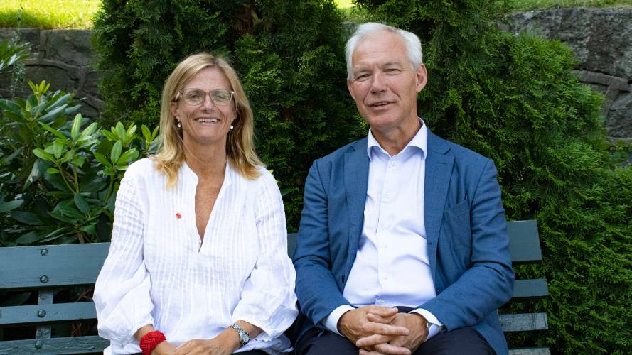 Birgitte Lange i Redd Barna og Sverre Thornes i KLP.
