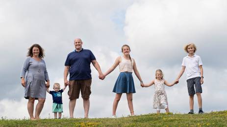 familien til Margrethe og Trygve Otto Skar