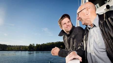 Samuel og bestefar