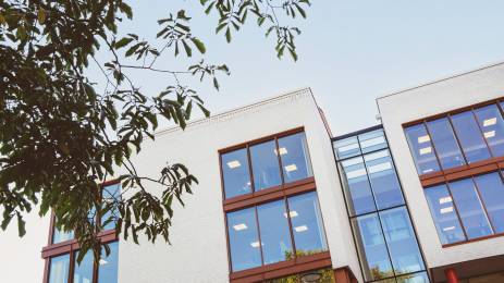 Vinduer på et kommunehus