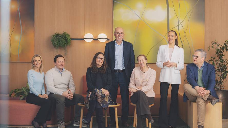 Gruppebilde av kontaktpersonene i KLP Kapitalforvaltning